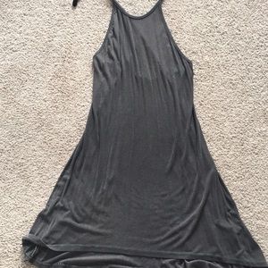 Don’t Ask Why fitted ribbed halter dress.